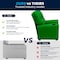 Flash Furniture Kids Recliner, 25" to 39" x 28", Upholstery Color: Green, Weight Capacity: 90 lb. BT-7950-KID-GRN-GG - alternate 3